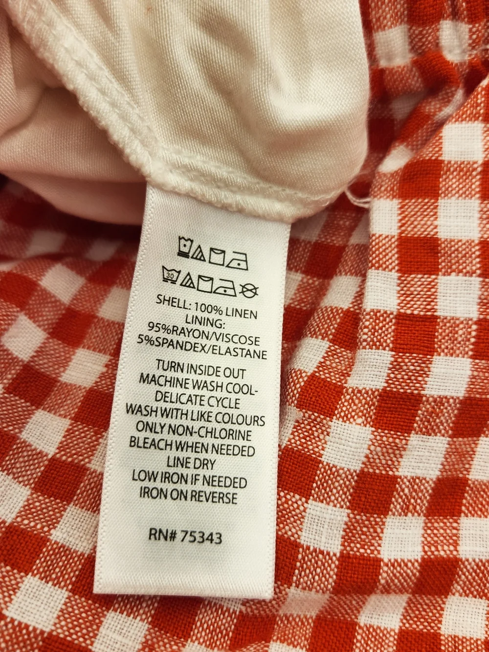 C&C California Red Gingham Drawstring Mini Skirt